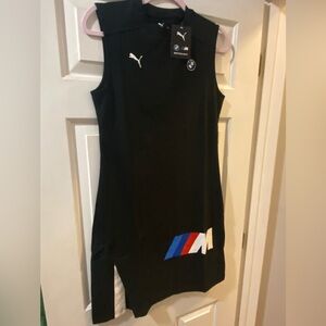 PUMA BMW Motorsport Medium M Black  Sleeveless Dress NWT